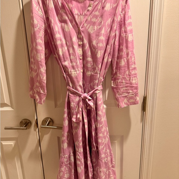 Talbots Pink and White Women's Dress - Picture 1 of 6